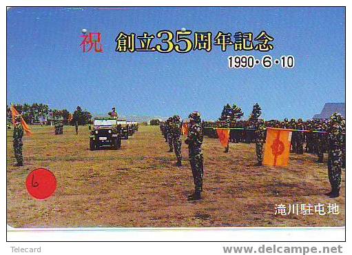 Leger (6) Soldiers - Military - Army - Militar - Militaire - Ejercito - Armee - Armata - Esercito Sur Telecarte Japon - Armada