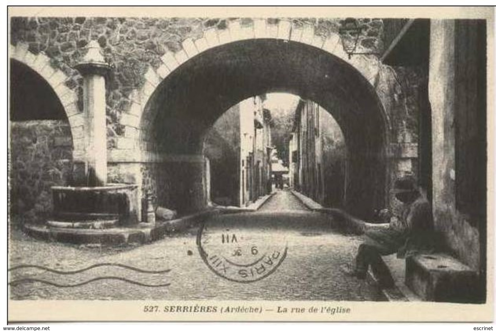 Serrieres : La Rue De L Eglise - Serrières