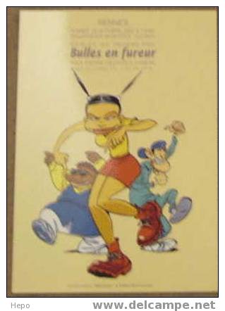 Tehem Malika Secouss Bulles En Fureur 2002 Carte Promo - Ansichtskarten