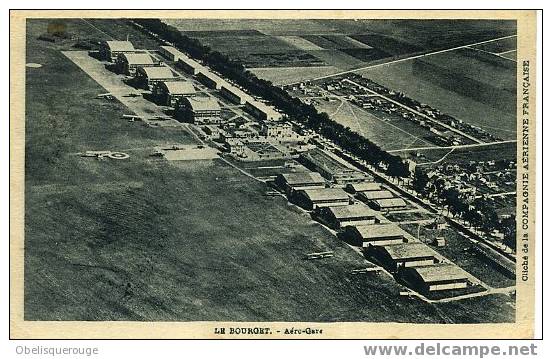 93 LE BOURGET AEROGARE ANNEES 30 CLICHE COMPAGNIE AERIENNE FRANCAISE VUE AERIENNE - Le Bourget