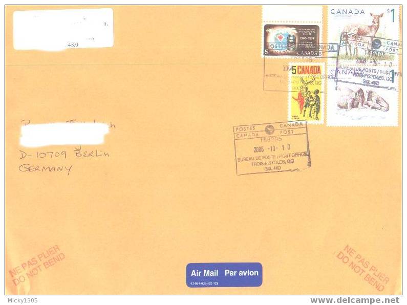 Canada - Umschlag Echt Gelaufen / Cover Used (3530) ## - Storia Postale