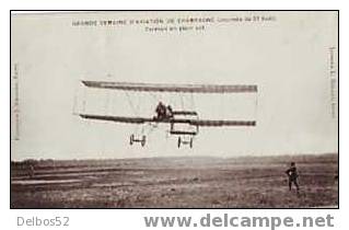 Grande Semaine D' Aviation De Champagne ( Journee Du 27 Aout ) Farman En Plein Vol - Demonstraties