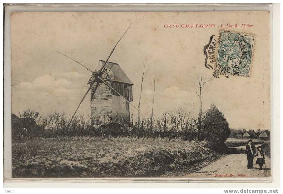 CREVECOEUR-LE-GRAND. - Le Moulin Alidor. - Crevecoeur Le Grand