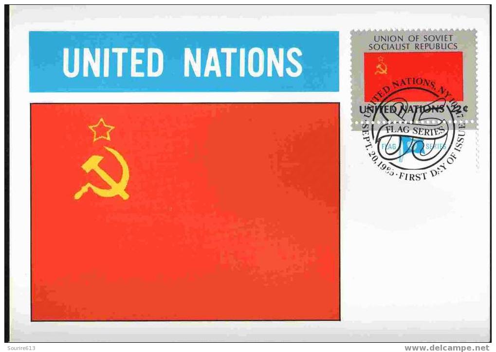 CPJ Nations Unies 1985 Drapeaux URSS - Enveloppes