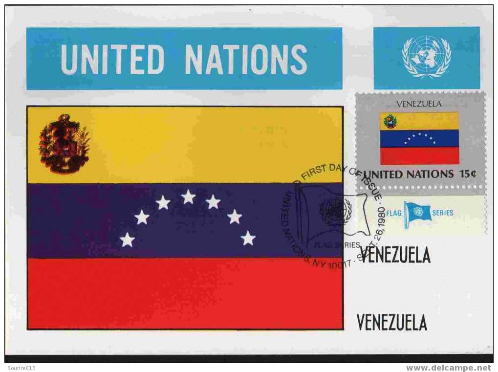 CPJ Nations Unies 1980 Drapeaux Venezuela - Covers