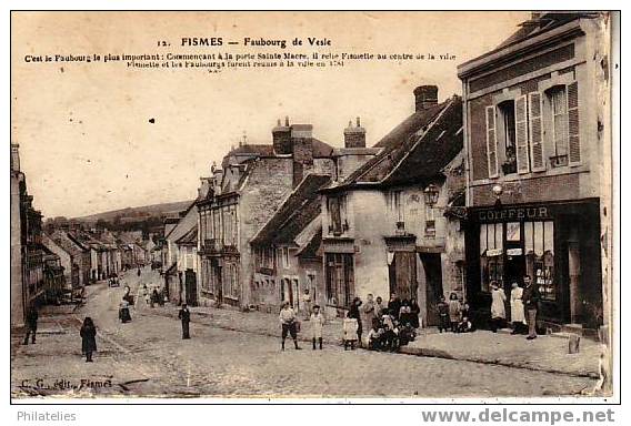 FISMES   FAUBOURG DE VESLE 1917 - Fismes