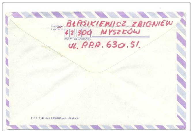 COVER * AIR LETTER * ENVELOPE * POLAND * POLOGNE * TO GERMANY * - Storia Postale