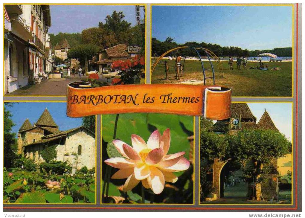 CPSM.BARBOTAN LES THERMES. STATION THERMALE ET TOURISTIQUE ET GASGOGNE. - Barbotan