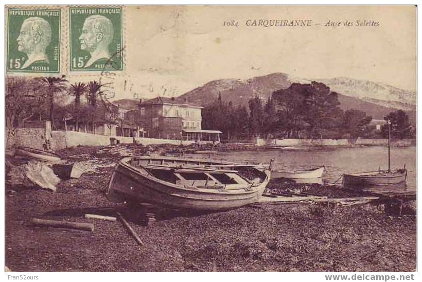 Carqueiranne Anse Des Salettes Bateaux De Pêche - Carqueiranne