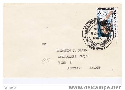 AA002/ Antarctic,  Ergänzungswert 7 C, 1966, FDC Nach Wien - Covers & Documents