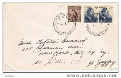 AA013/ An Tarctic,  1954, Mawson-USA - Storia Postale