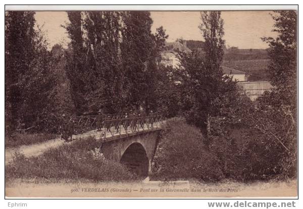 VERDELAIS - Pont Sur La Garonnelle Dans Le Bois Des Pères - Verdelais