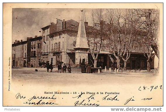 ST  MAXIMIN   LA PLACE  1902 - Saint-Maximin-la-Sainte-Baume