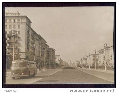 16707 Berlin Stalinalleeédit.falke Foto V/5T343/56 Car Autobus Belle Cpsm - Friedrichshain
