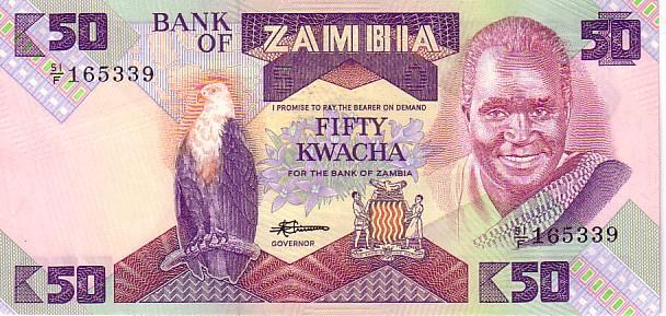 ZAMBIE   50 Kwacha   Non Daté (1986-1988)   Pick 28a  Signature 7    *****BILLET  NEUF***** - Zambie