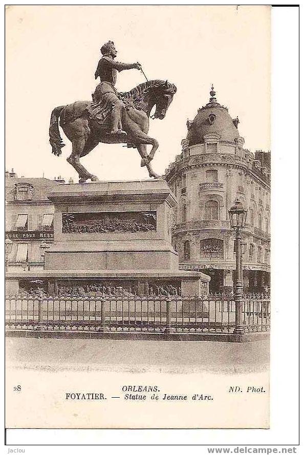 STATUE DE JEANNE D´ARC A ORLEANS PAR FOYATIER REF 3383 - Monuments