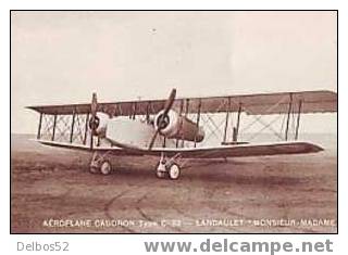 Aeroplane Caudron Type C-33 - Landaulet " Monsieur - Madame " - 1914-1918: 1ère Guerre