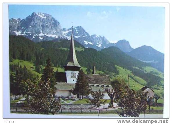 Cpsm SUISSE ROUGEMONT Eglise Et Rubli - Rougemont