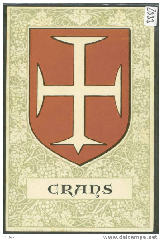 DISTRICT DE NYON - CRANS - ARMORIAL - TTB - Crans