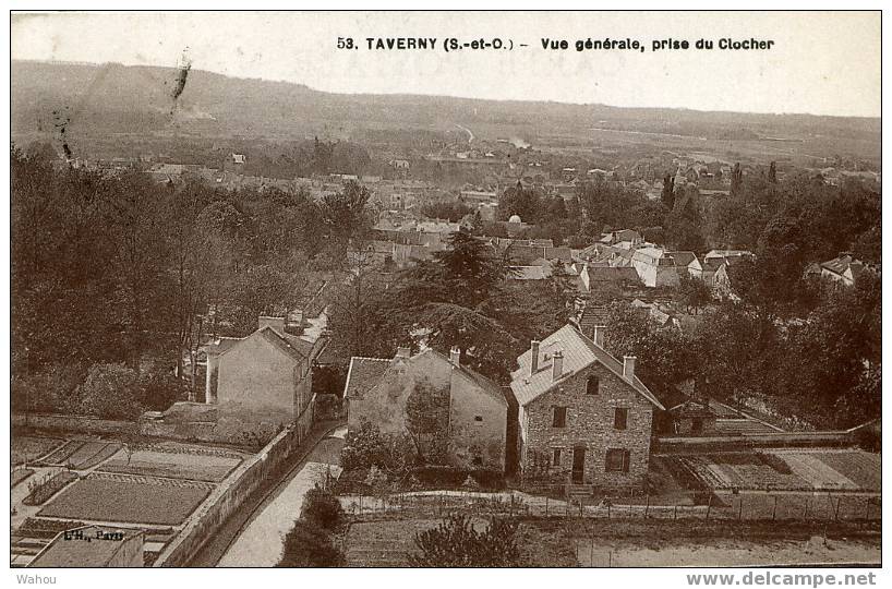 53. TAVERNY   (S.-et-O.)   -    Vue Générale, Prise Du Clocher    (carte Ayant Voyagé En 1931) - Taverny