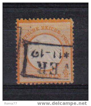 AP264 - GERMANIA ,  1/2 Rosso Arancio N. 3 Scudo Piccolo - Used Stamps