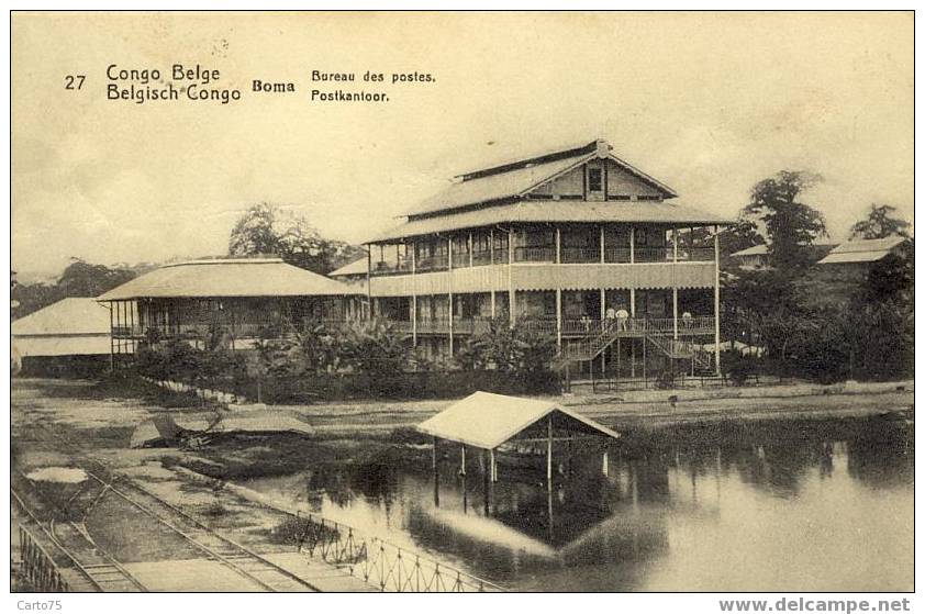 CONGO BELGE - KATANGA - BOMA - Bureau De Postes - Congo Belge