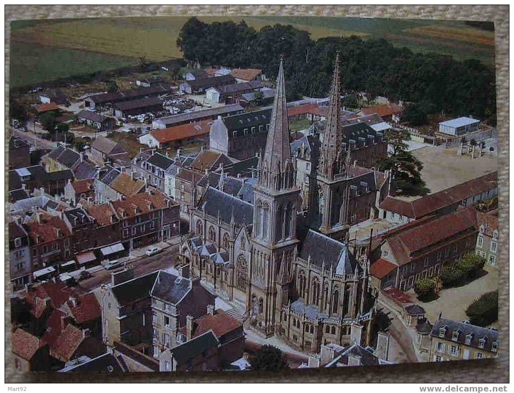 14 LA DELIVRANDE LA BASILIQUE VUE AERIENNE - La Delivrande