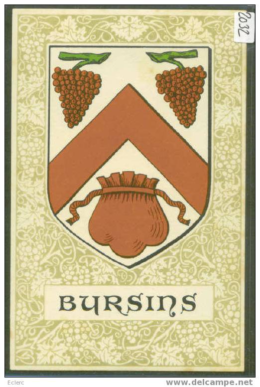DISTRICT DE ROLLE - BURSINS  - ARMORIAL - TTB - Bursins