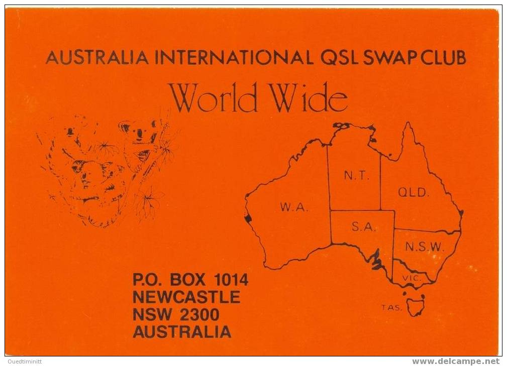Australia International Qsl Swap Club. - Amateurfunk