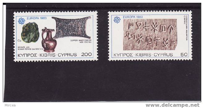 Chypre 1983 - Yv.no. 577/8 Neufs** - 1983