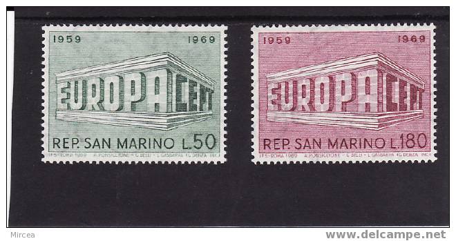 Saint-Marin  Yv.no. 732/3 Neufs** - 1969