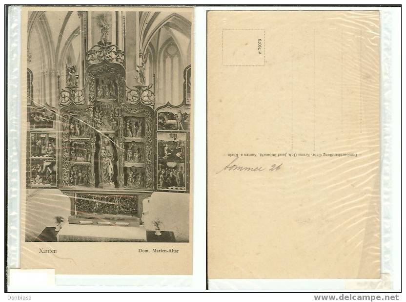 Xanten (Dom, Marien-Altar), Ancient Postcard (first ´900) - Xanten