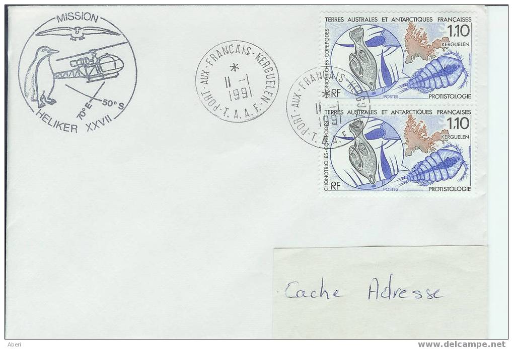 1076 Mission HELIKER 27- KERGUELEN - Storia Postale