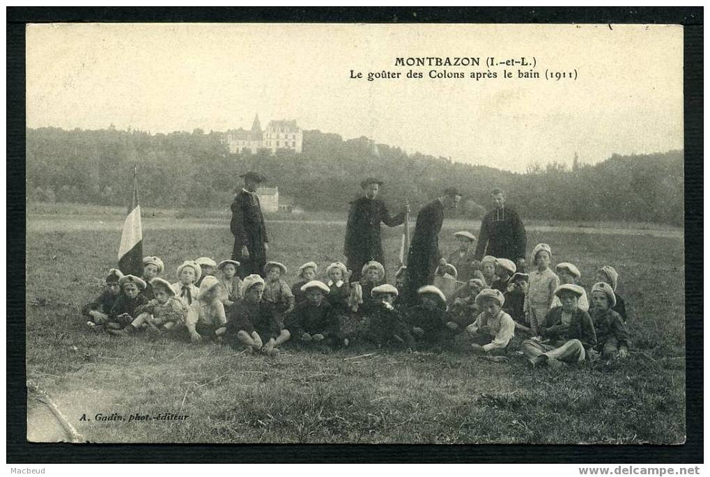 37 - MONTBAZON - Le Goûter Des Colons Après Le Bain - BELLE ANIMATION - Montbazon