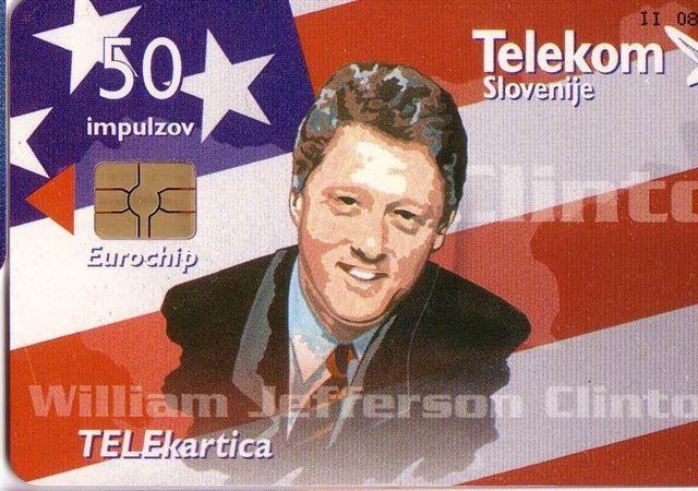 CLINTON William Jefferson - United States President - USA - SAD - America Flag - American Flags  ( Only 9.990 Ex. ) # 1. - Slowenien