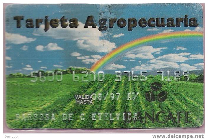 COLOMBIA- 1997- " TARJETA AGROPECUARIA " - BANCAFE - DEBIT CARD- CARTE BANCAIRE - Cartes De Crédit (expiration Min. 10 Ans)