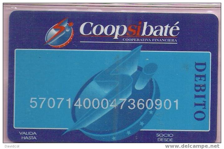 COLOMBIA- 1997 - " DEBIT " - COPSIBATE  -  CARTE BANCAIRE - Carte Di Credito (scadenza Min. 10 Anni)