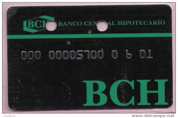 COLOMBIA- 1996 - " DEBIT CARD  " - B.C.H. - DEBIT CARD - CARTE BANCAIRE - Carte Di Credito (scadenza Min. 10 Anni)