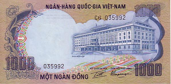 VIET NAM  Sud    1 000 Dong   Non Daté (1972)    Pick 34     *****BILLET  NEUF***** - Vietnam