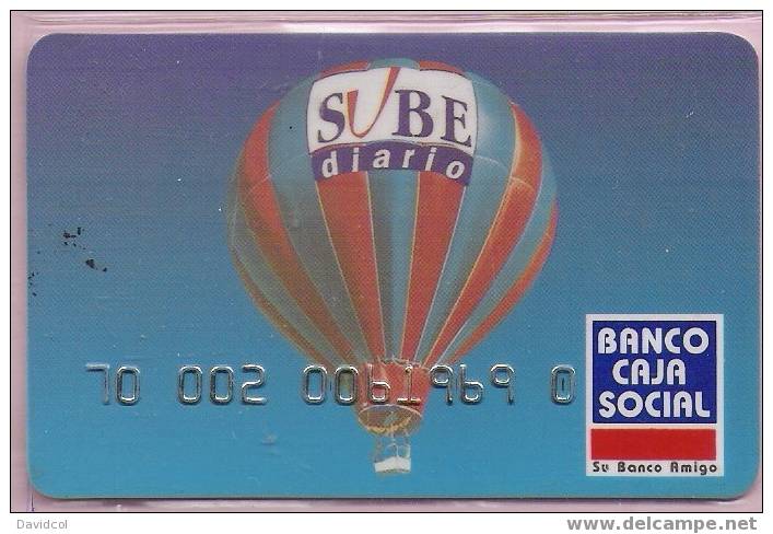 COLOMBIA- 1997 - " SUBE DIARIO " - BANCO CAJA SOCIAL - DEBIT  CARD - CARTE BANCAIRE - Geldkarten (Ablauf Min. 10 Jahre)