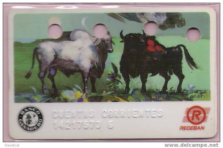 COLOMBIA- 1994 - " DEBIT CARD " - BANCO GANADERO  - VISA - CARTE BANCAIRE - Krediet Kaarten (vervaldatum Min. 10 Jaar)