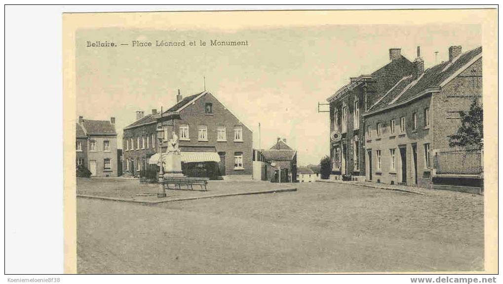 BELLAIRE - PLACE LÉONARD ET LE MONUMENT - Beyne-Heusay