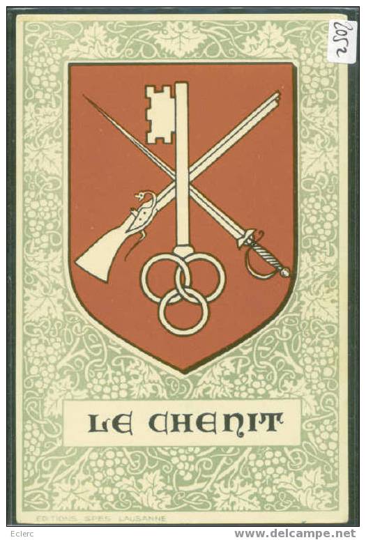 DISTRICT DE LA VALLEE DE JOUX  ///  LE CHENIT - ARMORIAL - TTB - Le Chenit