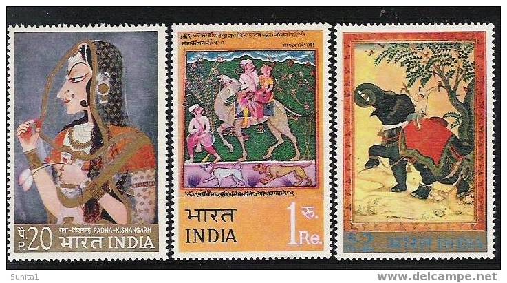 Elephant, Tusker, Beauty, Indian Monalisa, Kishengarh, Camel, Painting, India - Unused Stamps