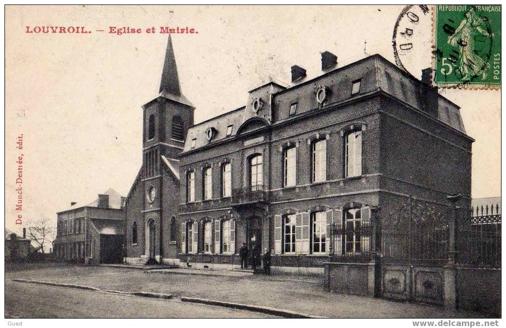 LOUVROIL - EGLISE ET MAIRIE - Louvroil