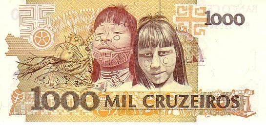 BRESIL  1 000 Cruzeiros   Non Daté (1990)   Pick 231b     ***** BILLET  NEUF ***** - Brésil