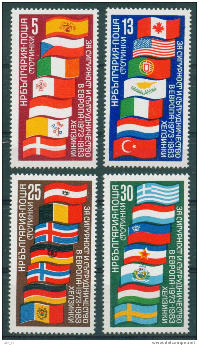 3182 Bulgaria 1982 EUROPA KSZE ** MNH / FLAG - Cyprus  / Konferenz Uber Sicherheit Und Zusammenarbeit In Europa - Other & Unclassified
