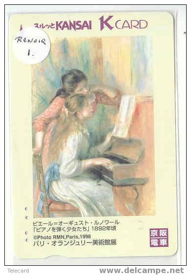 Carte Art Peinture RENOIR - Leçon De Piano - Painting Malerei Pintura Schilderij - (1) - Painting