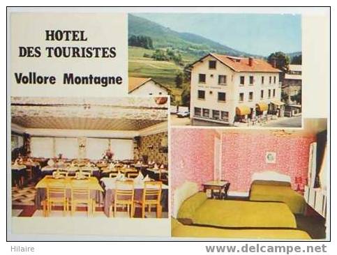 Cpsm 63 COURPIERE VALLORE MONTAGNE Hotel Restaurant Des Touristes - Courpiere