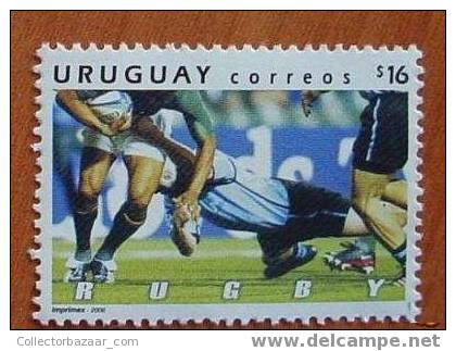 Sello Rugby MINT URUGUAY DEC 2006 STAMP ISSUE MNH TOPIC RUGBY ONLY 15000 - Rugby